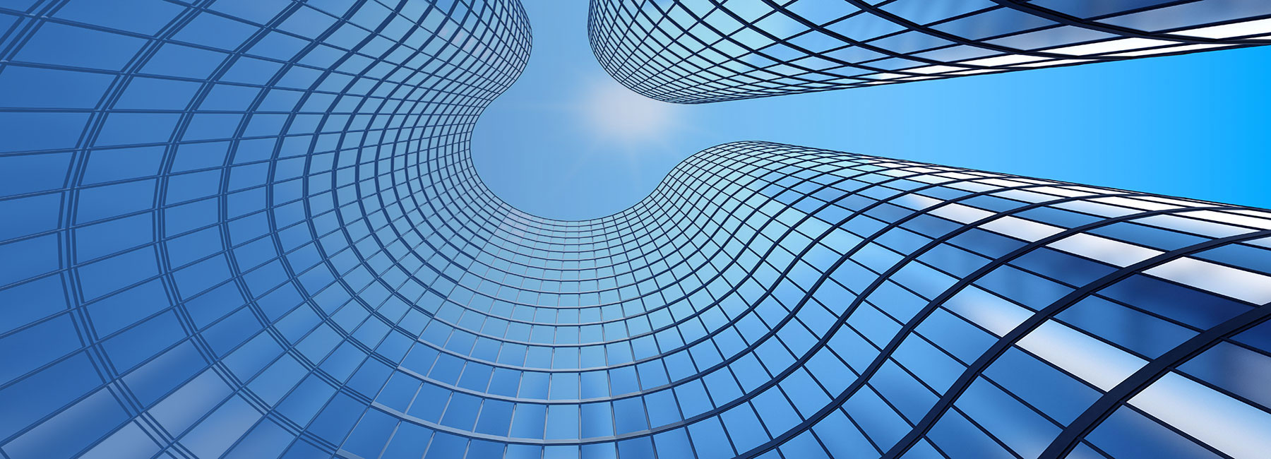 view to the top of curvy building, Cloud & Infrastructure | DXC Technology Insights